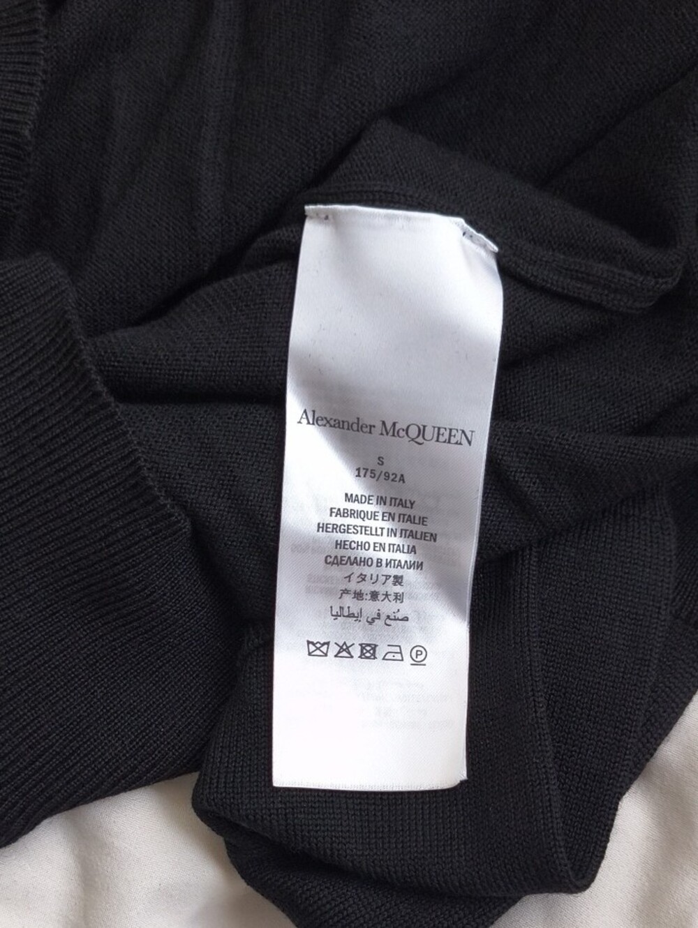 Alexander McQueen Black Crew neck Sweater - Picture 3 of 4
